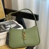 Ysl Le 5 A 7 Hobo Bag In Smooth Leather Green
