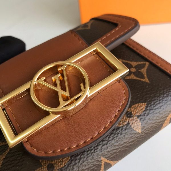 Women Louis Vuitton Portefeuille Dauphine Monogram Compact M68725