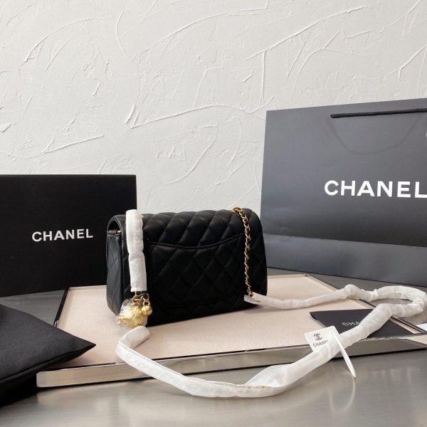 Chanel Quilt Gold Ball Purse