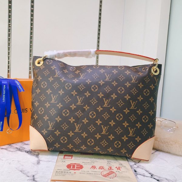 Louis Vuitton Hobo Berri Monogram mm Brown