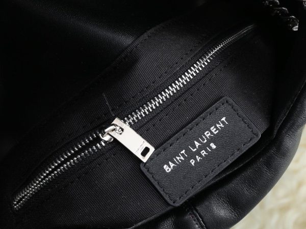 YSL SAINT LAURENT PUFFER MEDIUM CHAIN BAG IN QUILTED LAMBSKIN SUPER