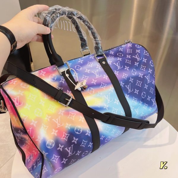 Louis Vuitton Tie Dye Monogram Sunset Keepall Bandouliere 50