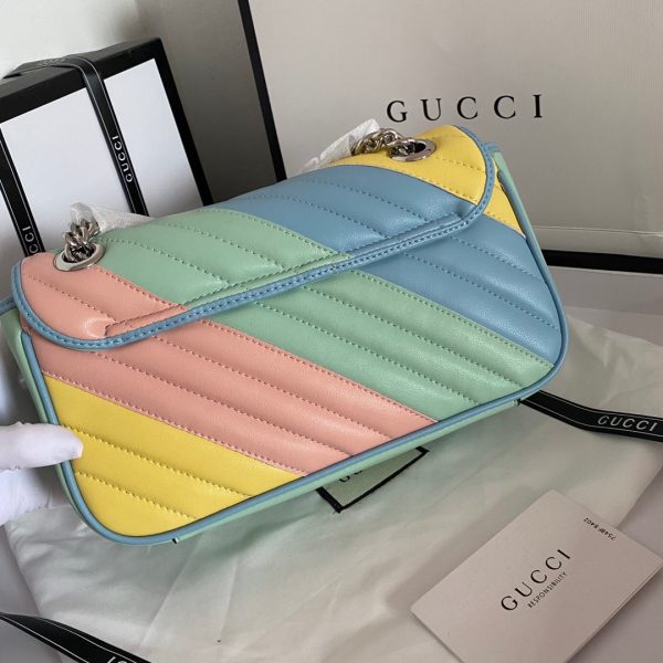 Gucci Marmont Shoulder Bag GG Small Pastel Multicolor