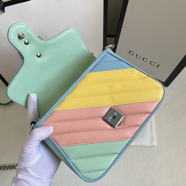 GG Marmont Small Shoulder Bag in Pastel Multicolour