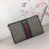 Gucci Ophidia Trimmed Monogrammed Coated-Canvas