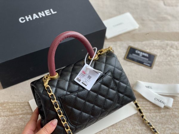 Chanel small Flap Bag Calfskin & Gold-Tone Metal black