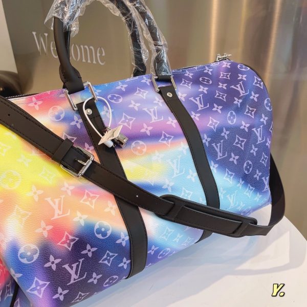 Louis Vuitton Tie Dye Monogram Sunset Keepall Bandouliere 50