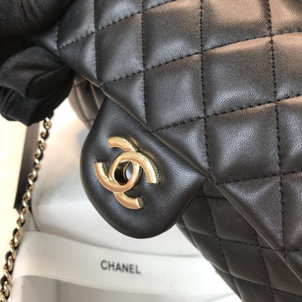 Chanel Classic Mini Square Black Lambskin