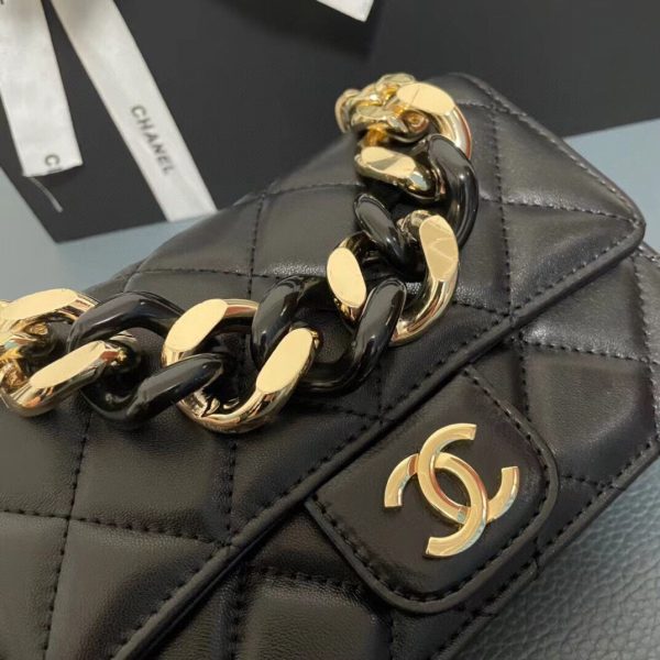 Chanel Small Leather Entwined Chain Bag