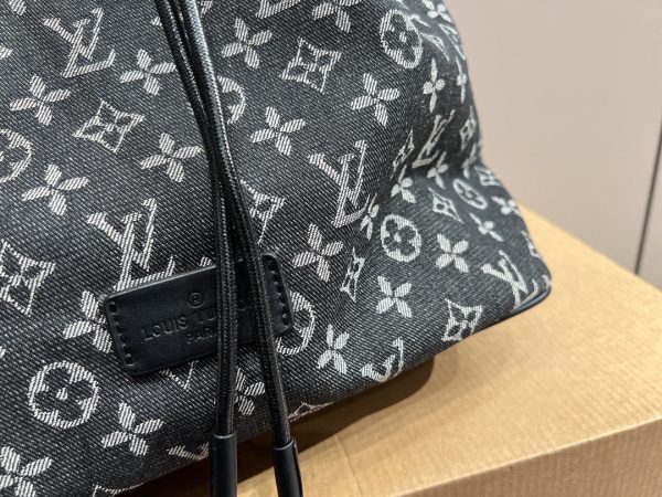 LOUIS VUITTON Black Monogram Mini Lin Betsy Sailor Bag