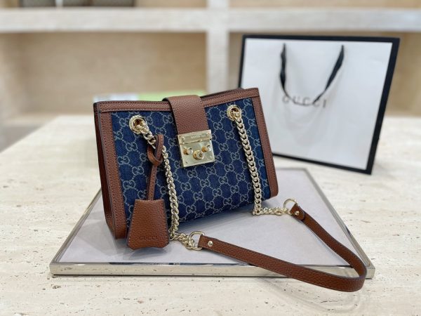 Gucci GG Supreme Padlock Small Shoulder Bag