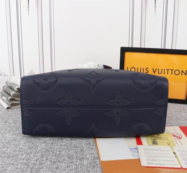 Louis Vuitton On The Go Giant Tote Navy Blue