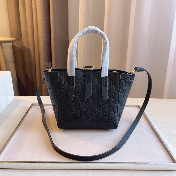 Guccissima Leather Jackie Handbag 145817 Black