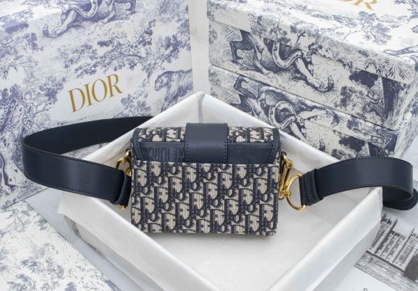 Dior 30 Montaigne Bag Blue Dior Oblique Jacquard Women