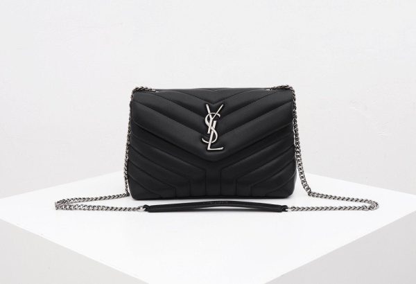Saint Laurent Women Loulou Small in Quilted Leather
