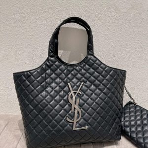 Women Saint Laurent Icare Maxi Shopping Bag In Quilted