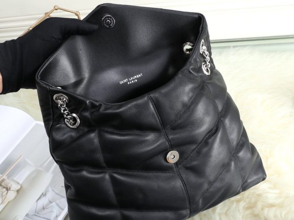 YSL SAINT LAURENT PUFFER MEDIUM CHAIN BAG IN QUILTED