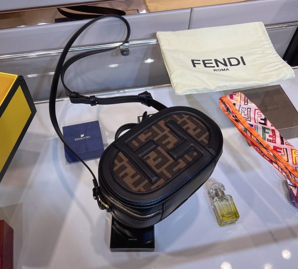 Fendi Mini O’Lock Camera Case In Calf Leather