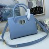 Dior Medium St Honoré Tote Gray Grained Calfskin