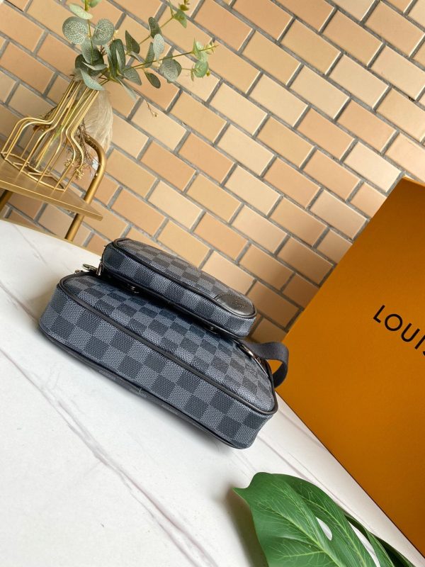 LV DAMIER GRAPHITE AMBLER CLUTCH/BUMBAG