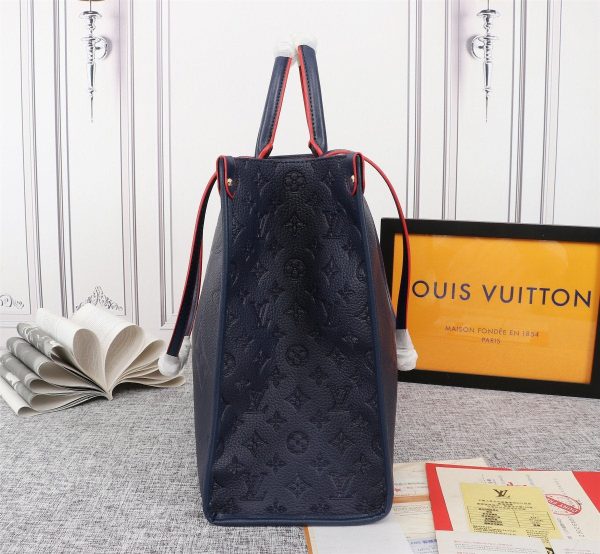 Louis Vuitton On The Go Giant Tote Navy Blue