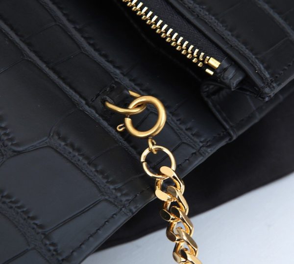 Saint Laurent Cassandre Matelasse Leather Wallet On Chain