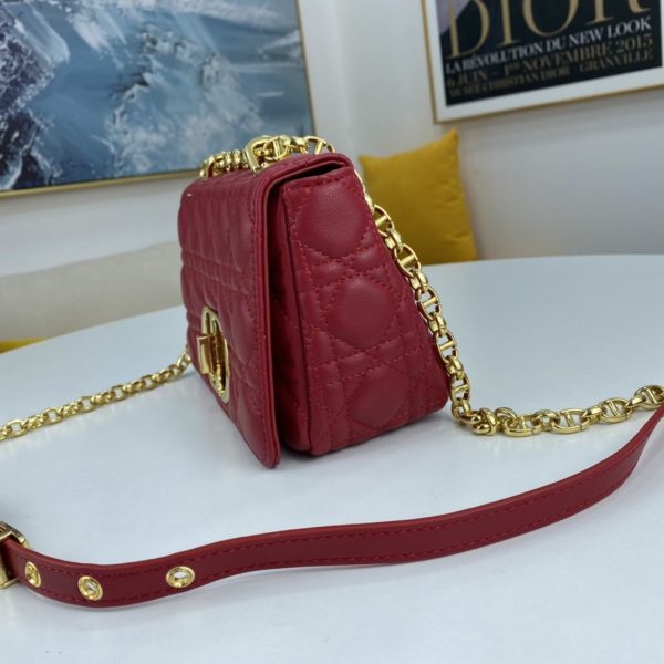 Dior Small Dior Caro Bag Black Supple Cannage Calfskin Women