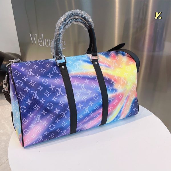 Louis Vuitton Tie Dye Monogram Sunset Keepall Bandouliere 50