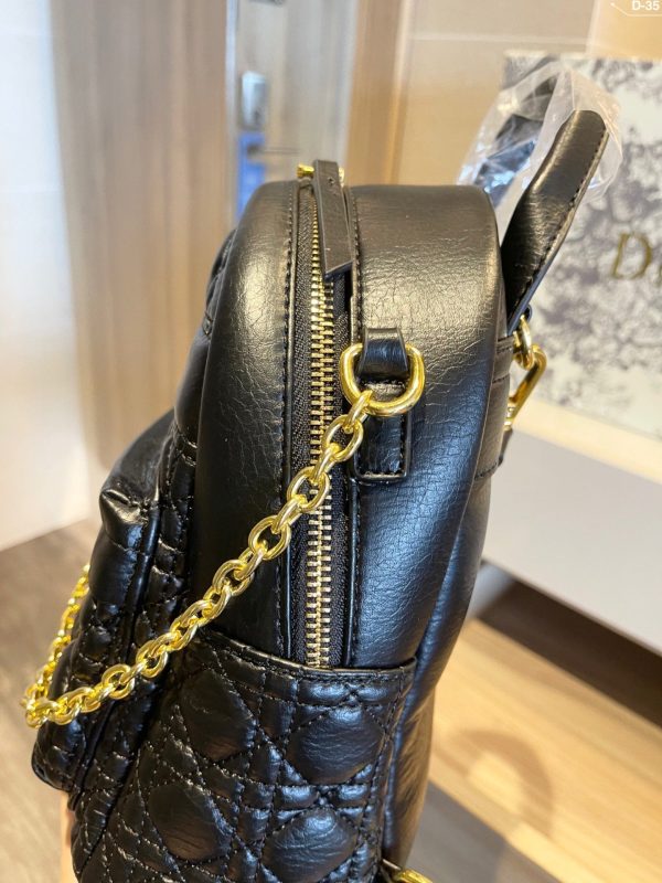 Dior Small backpack Black Cannage Lambskin