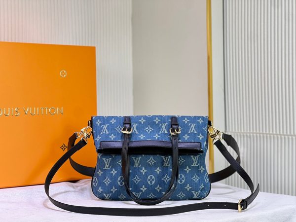 Louis Vuitton Onthego MM Tote Bag Denim