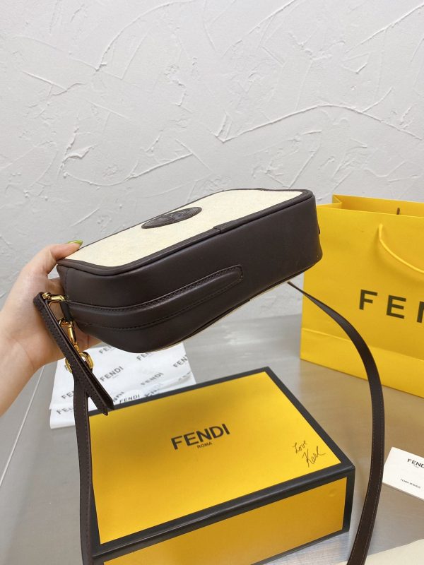 Fendi Camera Case Monogram Leather / Canvas