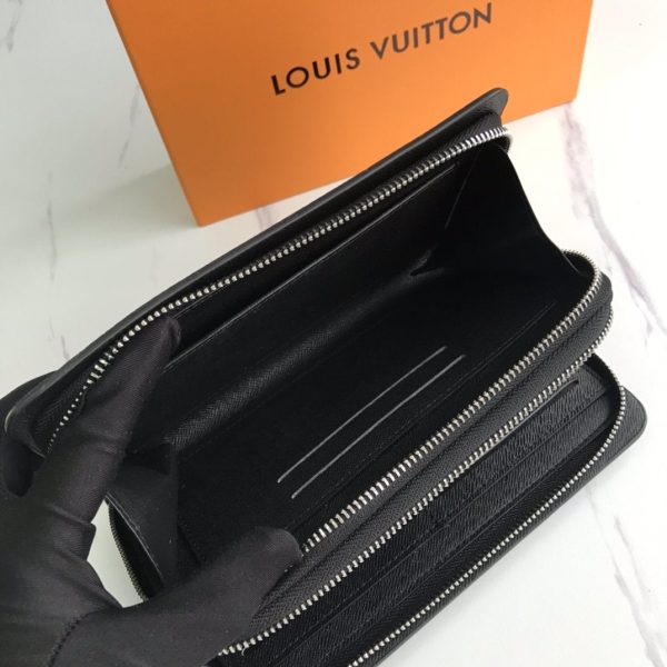 Louis Vuitton Monogram Eclipse Zippy XL Wallet-M61698-VNLV112