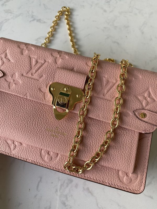 Louis Vuitton Vavin Chain Wallet Monogram Empreinte Rose Poudre