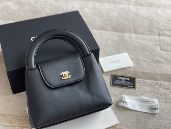 Chanel Kelly Shopping Bag Black Calfskin