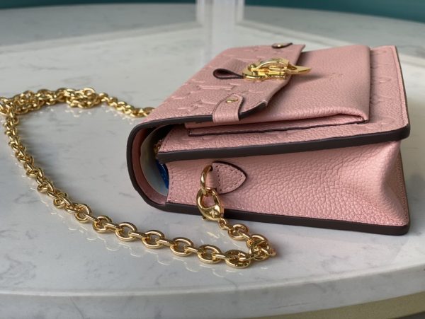 Louis Vuitton Vavin Chain Wallet Monogram Empreinte Rose Poudre