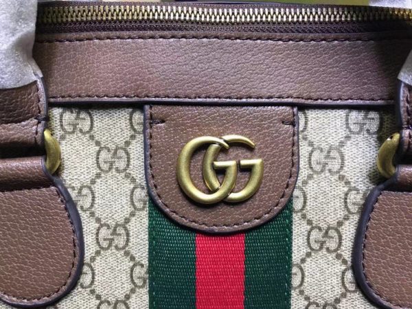 Gucci Ophidia GG Supreme Canvas Leather Briefcase