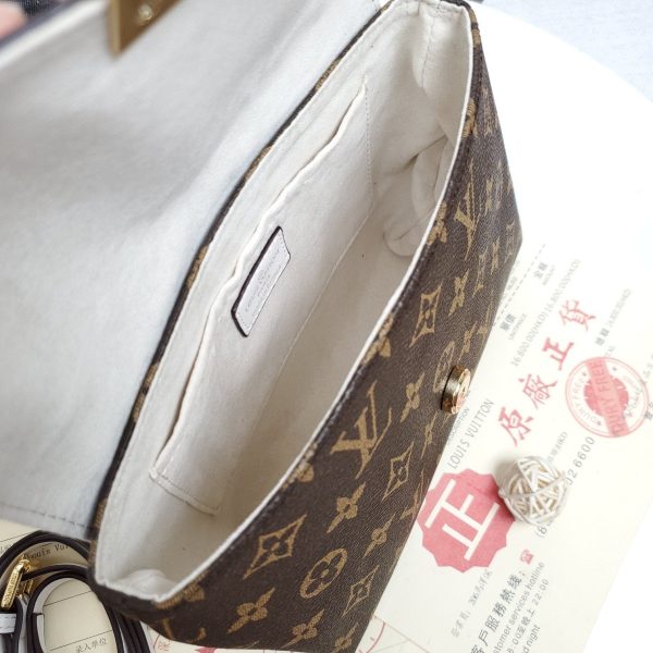 LOUIS VUITTON LOCKY BB MONOGRAM CANVAS COQUELICOT HANDBAG