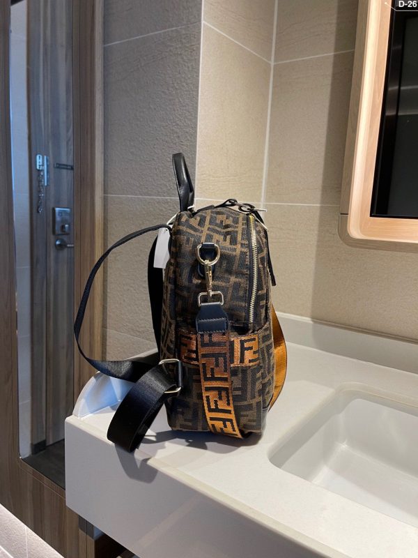 Mini Backpack Brown leather FF backpack