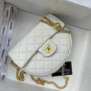 Chanel Heart Bag White