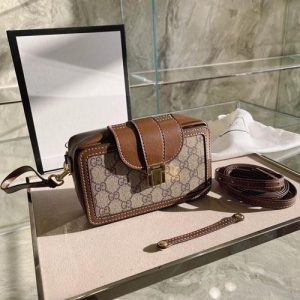 Gucci Clasp Closure Mini Bag – Neutrals