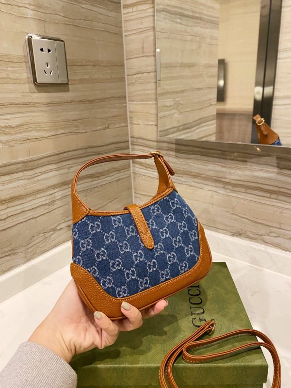 GUCCI Jackie Bag in Blue Denim