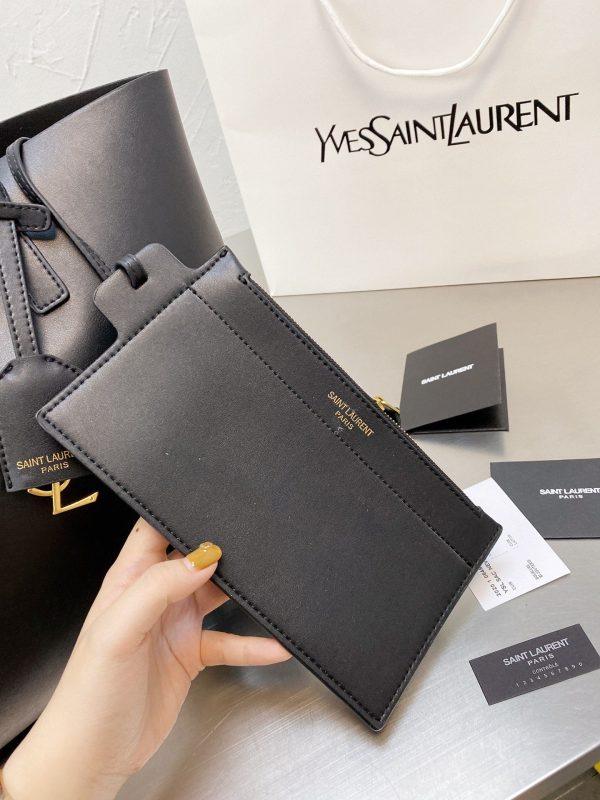Saint Laurent YSL Shopping Bag Saint Laurent E/W in Supple Leather