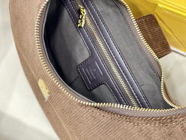 Fendi Brown Suede Croissant-Bag