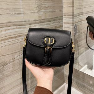 Dior Medium Dior Bobby Bag Black Box Calfskin Women