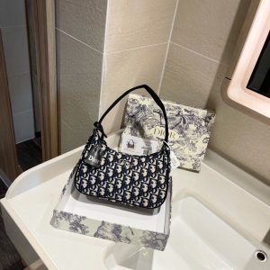 Dior Mini Saddle Soft Bag ‘Beige Black