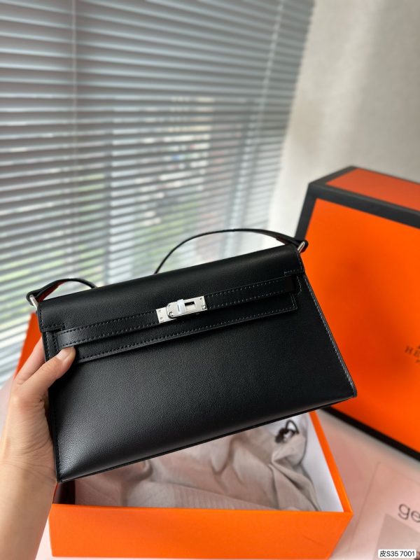 Hermès Hermes kelly pochette Black