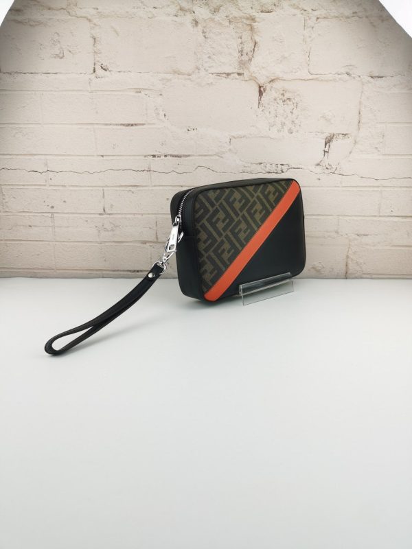 Fendi Perforated Logo Shoulder Bag