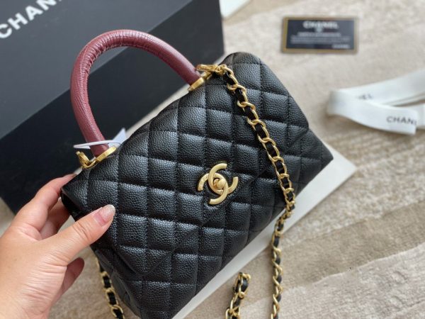 Chanel small Flap Bag Calfskin & Gold-Tone Metal black