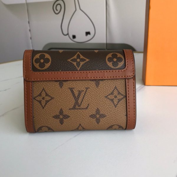 Women Louis Vuitton Portefeuille Dauphine Monogram Compact M68725