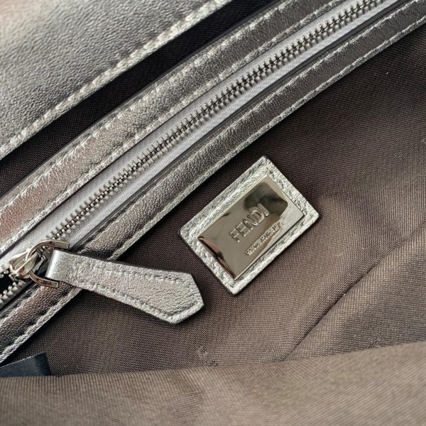 FENDI Baguette metallic shoulder bag